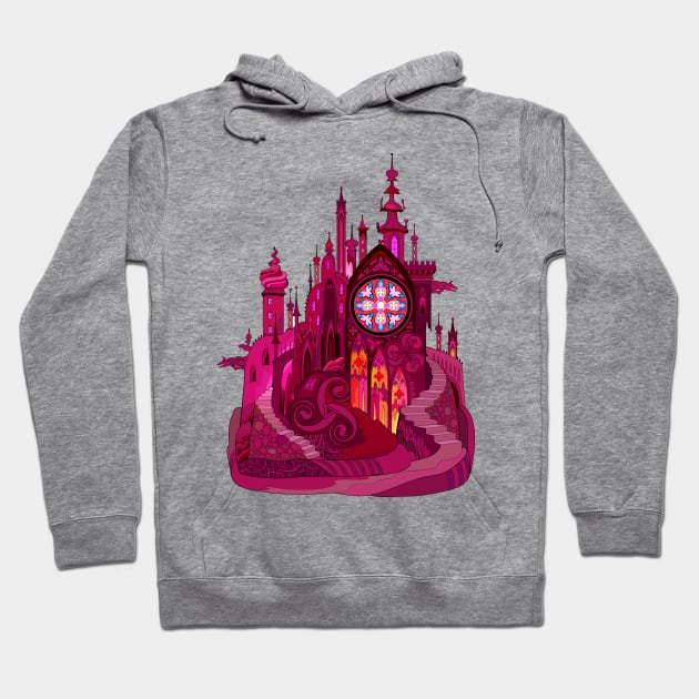 Fantasy fairy tale medieval gothic castle Hoodie by Artist Natalja Cernecka